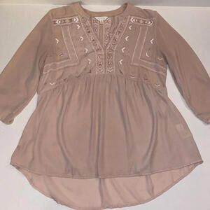 ADIVA embroidered boho top Size M